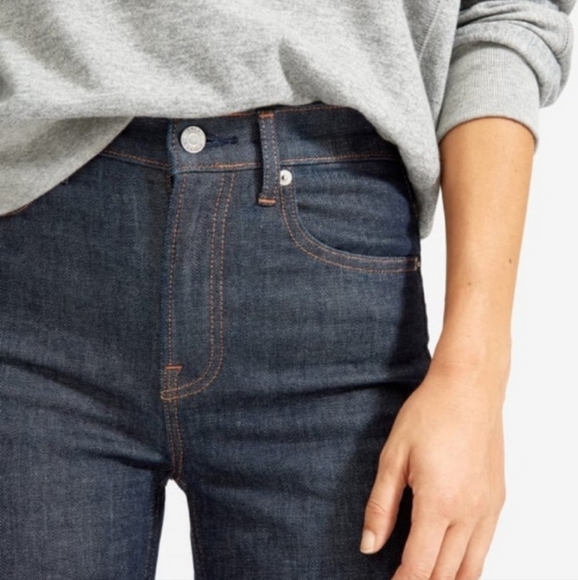 NWOT Everlane High-Rise Ankle Length Jeans in Blue - Picture 2 of 12